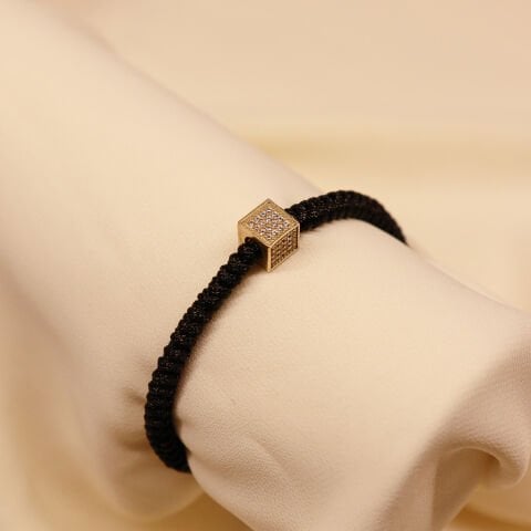 Taşlı Cubo İpli Bileklik