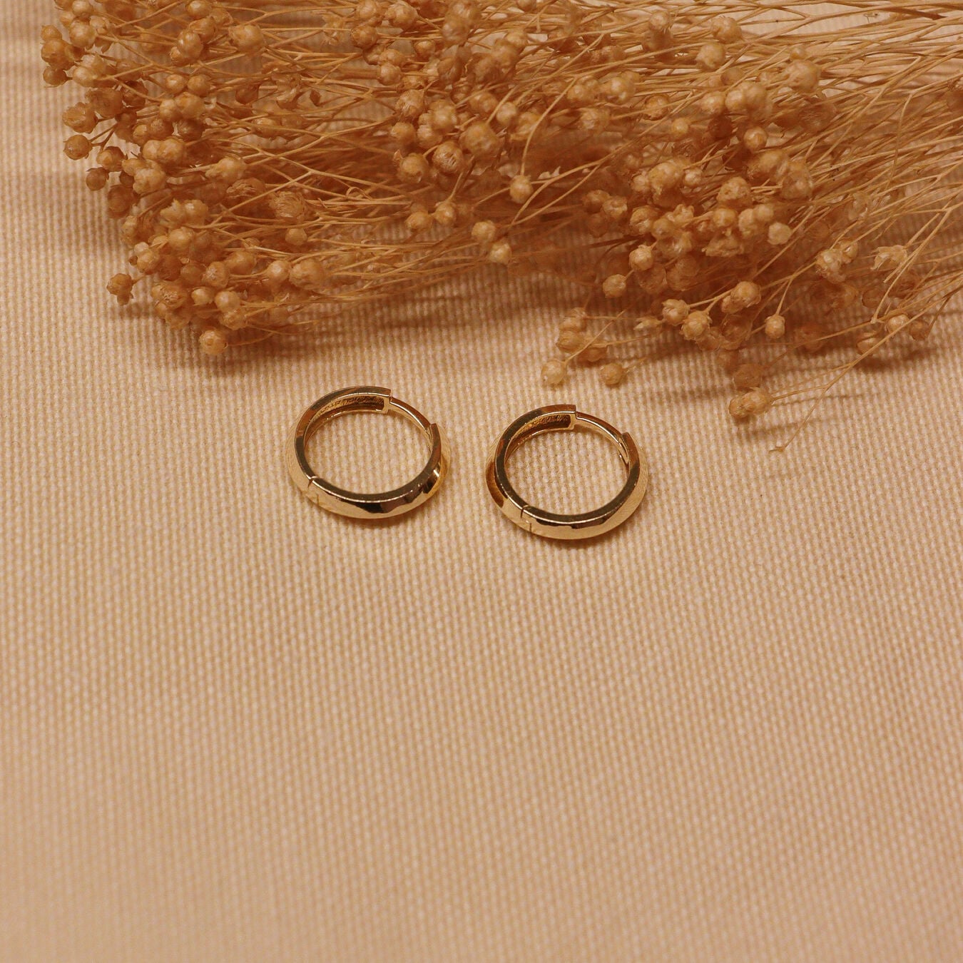 1.5 Cm Faset Halka Küpe