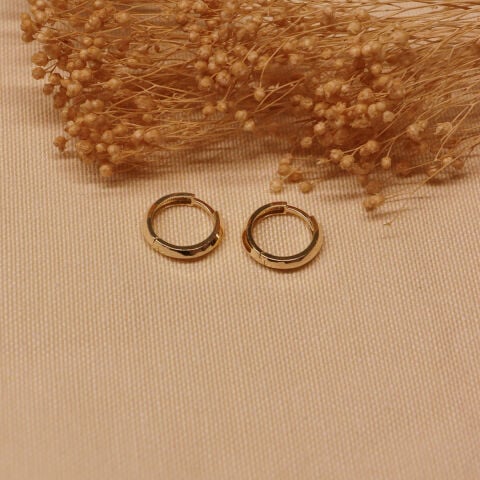 1.5 Cm Faset Halka Küpe