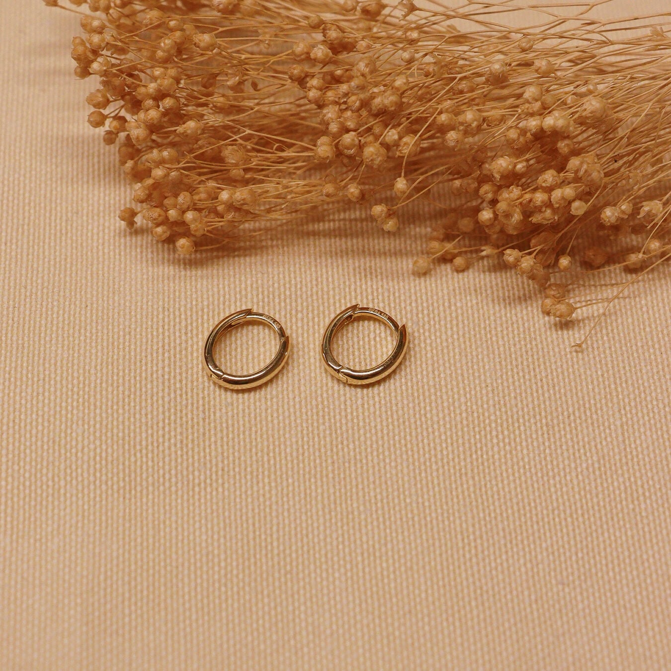 1 Cm Elips Halka Küpe