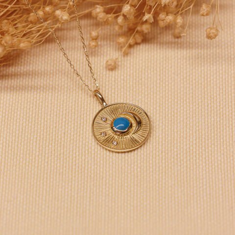 Firuze Mahal Minimal Kolye