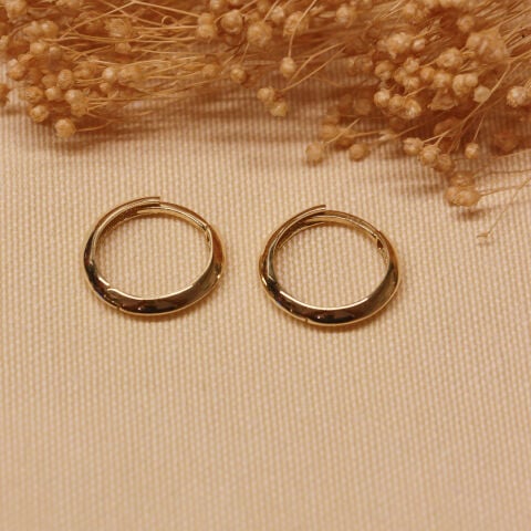 1.5 Cm Faset Halka Küpe