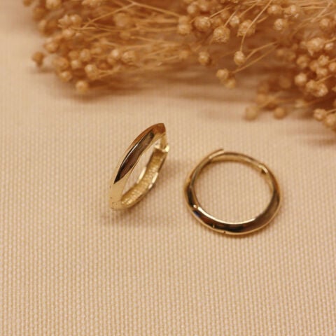 1.5 Cm Faset Halka Küpe