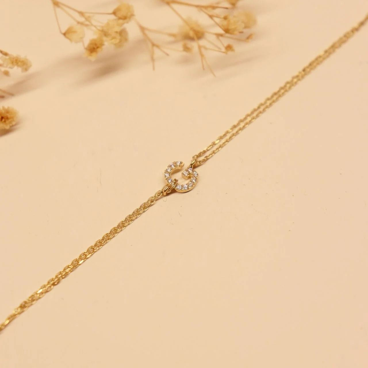 G Harfi Minimal Bileklik