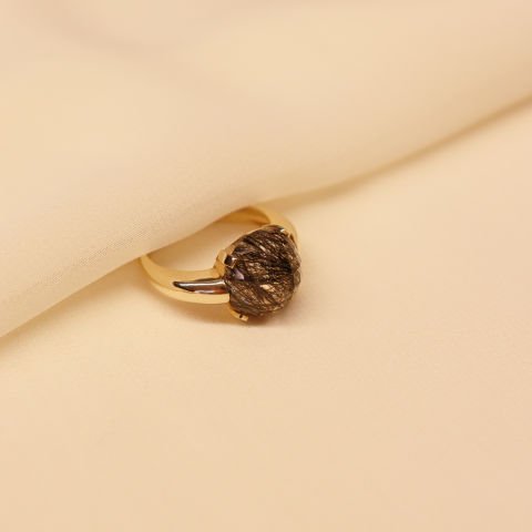 Rutile Quartz Modern Yüzük