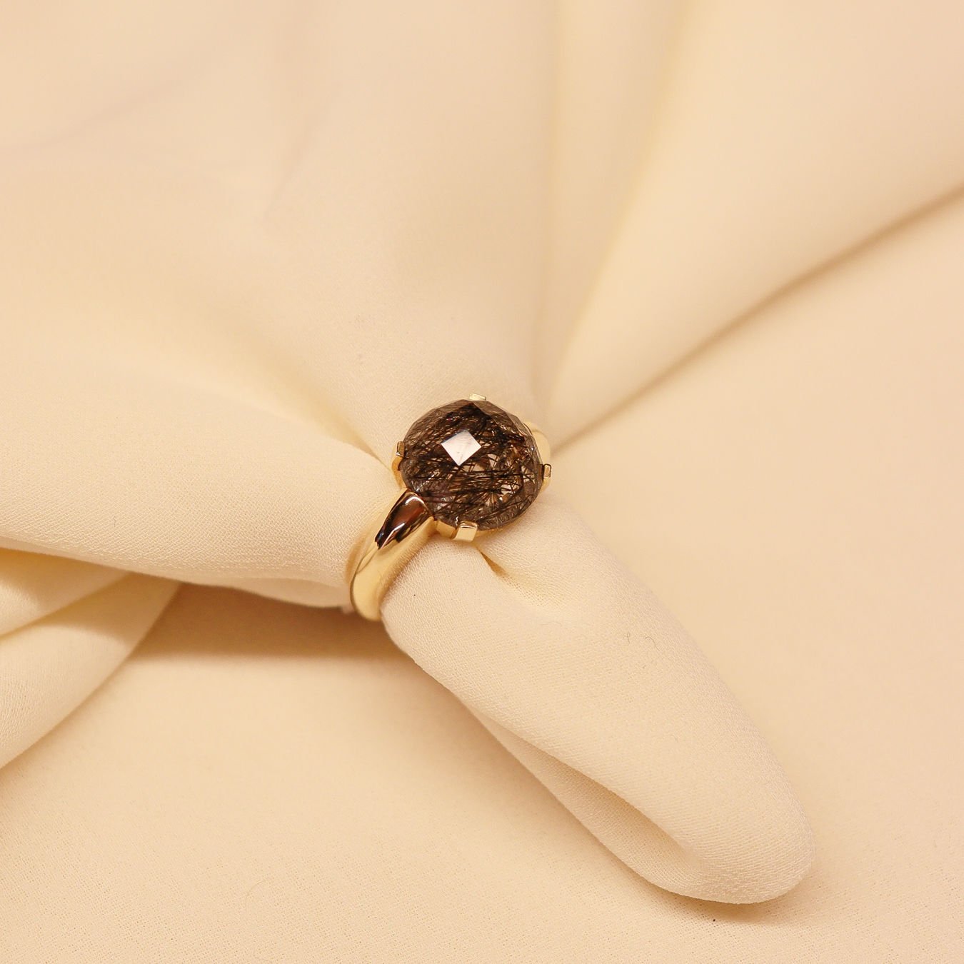 Rutile Quartz Modern Yüzük