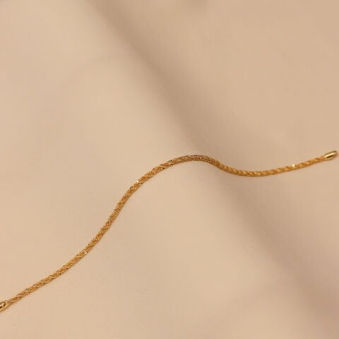 22 Ayar Burgu Modern Bileklik