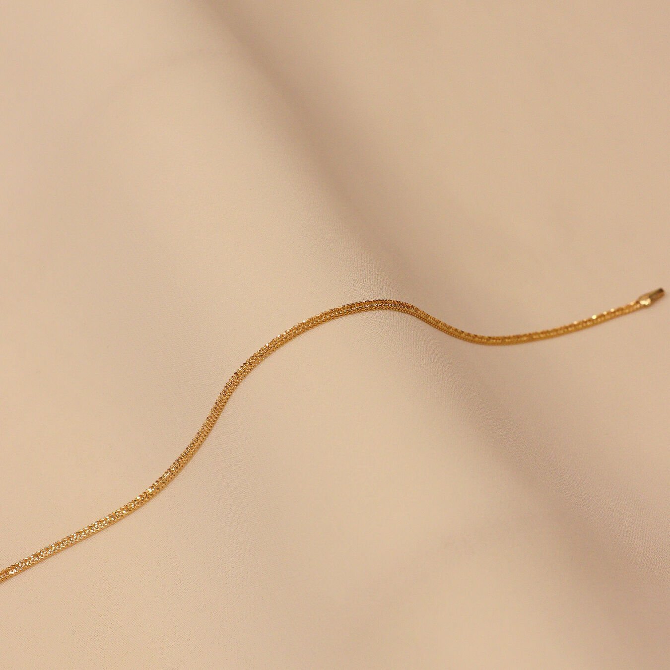 22 Ayar Tilki Kuyruğu Zincir Modern Bileklik