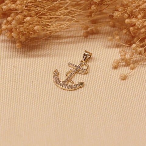 Çapa Minimal Kolye Ucu