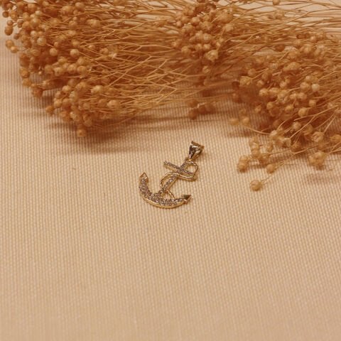 Çapa Minimal Kolye Ucu