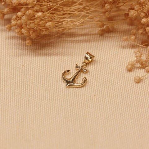 Çapa Minimal Kolye Ucu