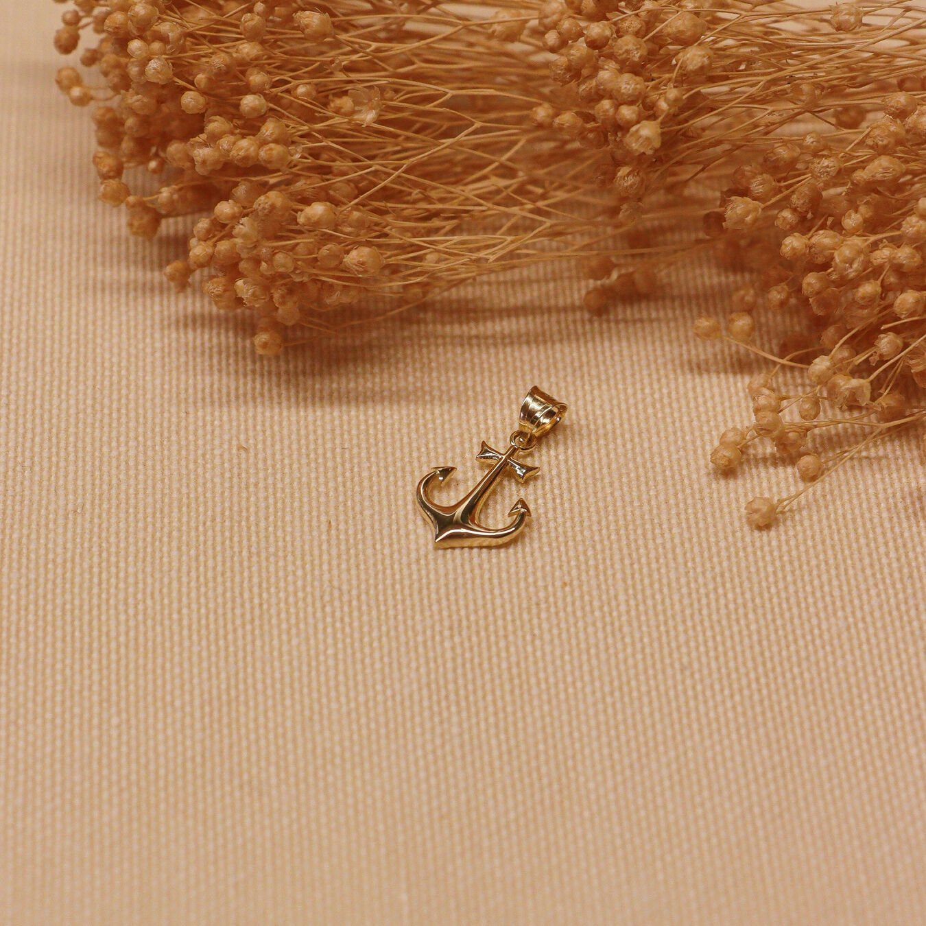 Çapa Minimal Kolye Ucu