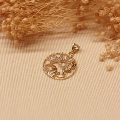 Okyanus Minimal Kolye Ucu