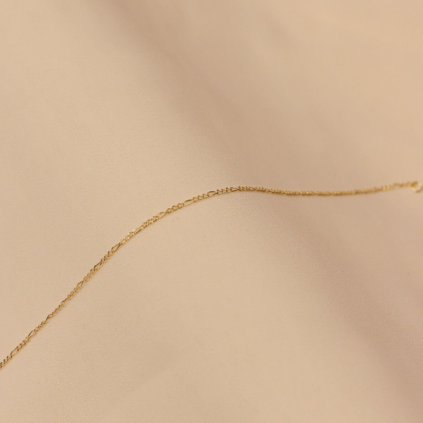 1 Mm Figaro Zincir Minimal Bileklik