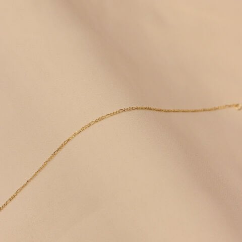 1 Mm Figaro Zincir Minimal Bileklik