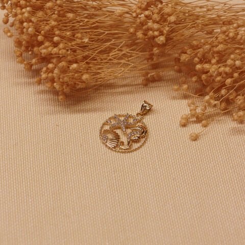 Okyanus Minimal Kolye Ucu