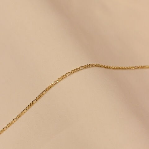 2 Mm Figaro Zincir Minimal Bileklik