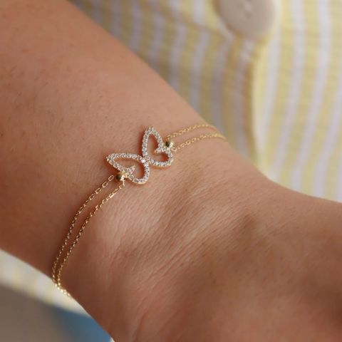 Kelebek Minimal Bileklik