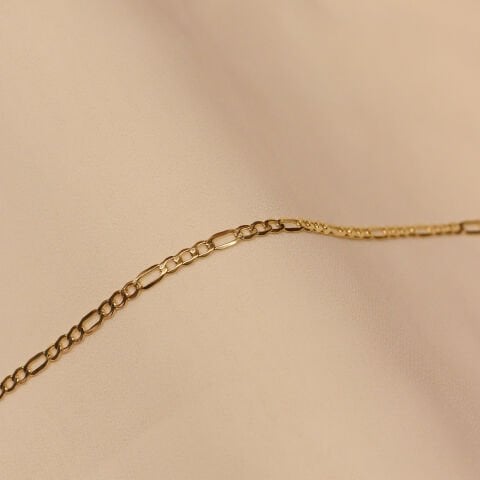 3 Mm Figaro Zincir Minimal Bileklik