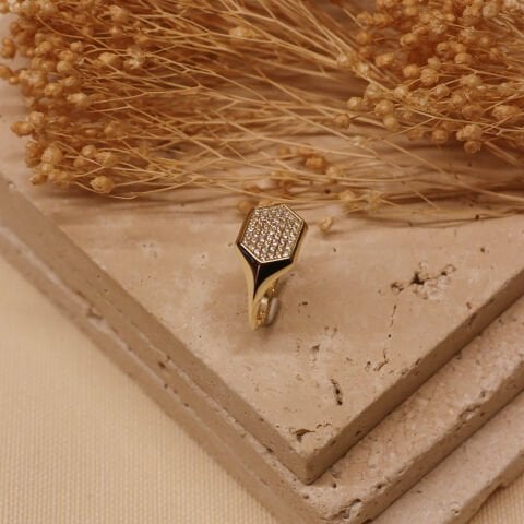 Altıgen Modern Yüzük