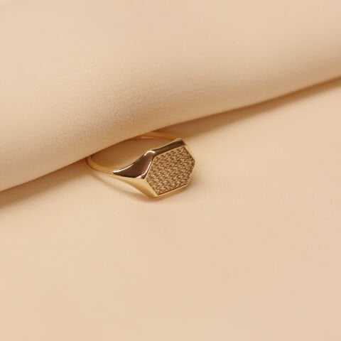 Altıgen Modern Yüzük