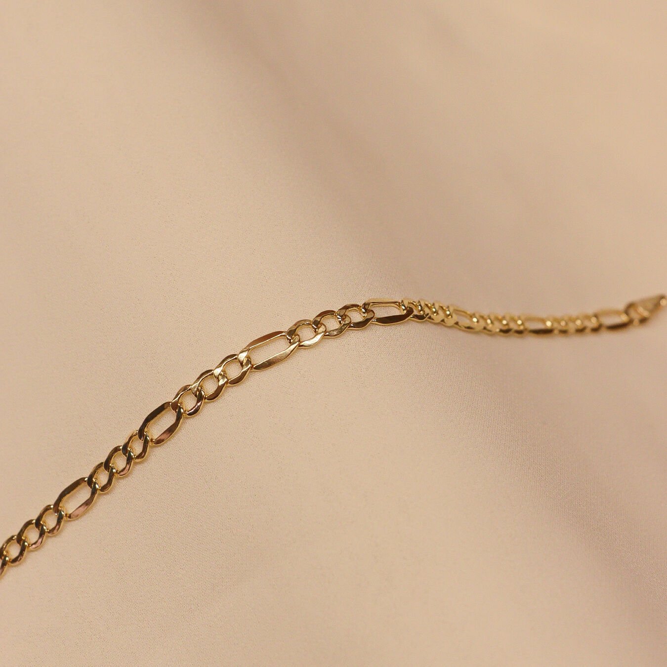 4 Mm Figaro Zincir Minimal Bileklik