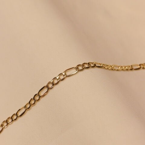 5 Mm Figaro Zincir Minimal Bileklik