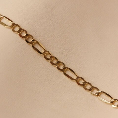 5 Mm Figaro Zincir Minimal Bileklik