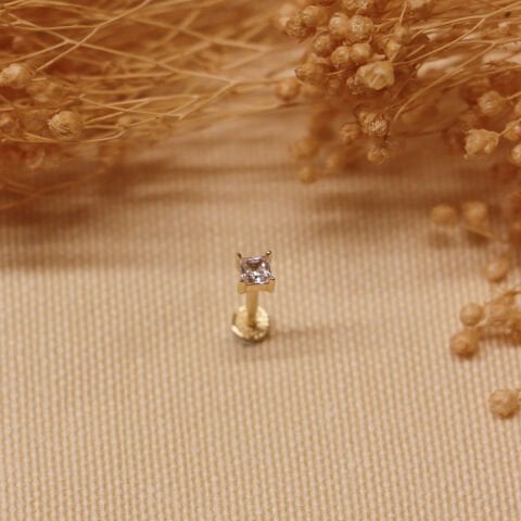 4 Tırnak Tektaş Tragus Piercing