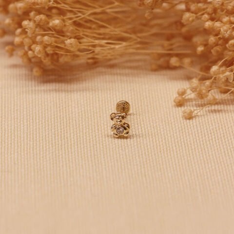 Teddy Bear Tragus Piercing