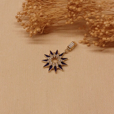 Stella Blue Charm Modern Kolye Ucu