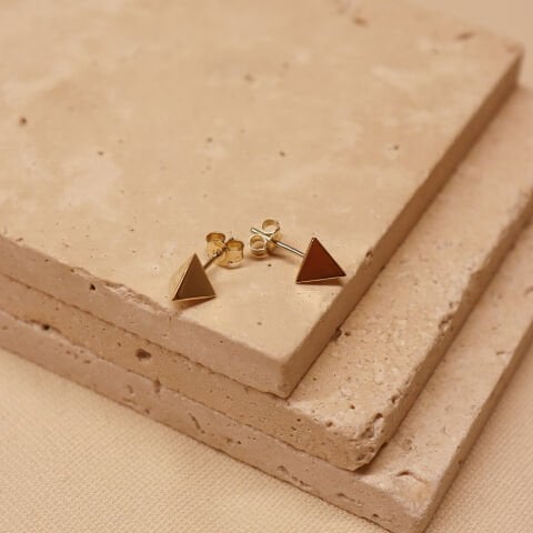 Piramit Vidalı Küpe