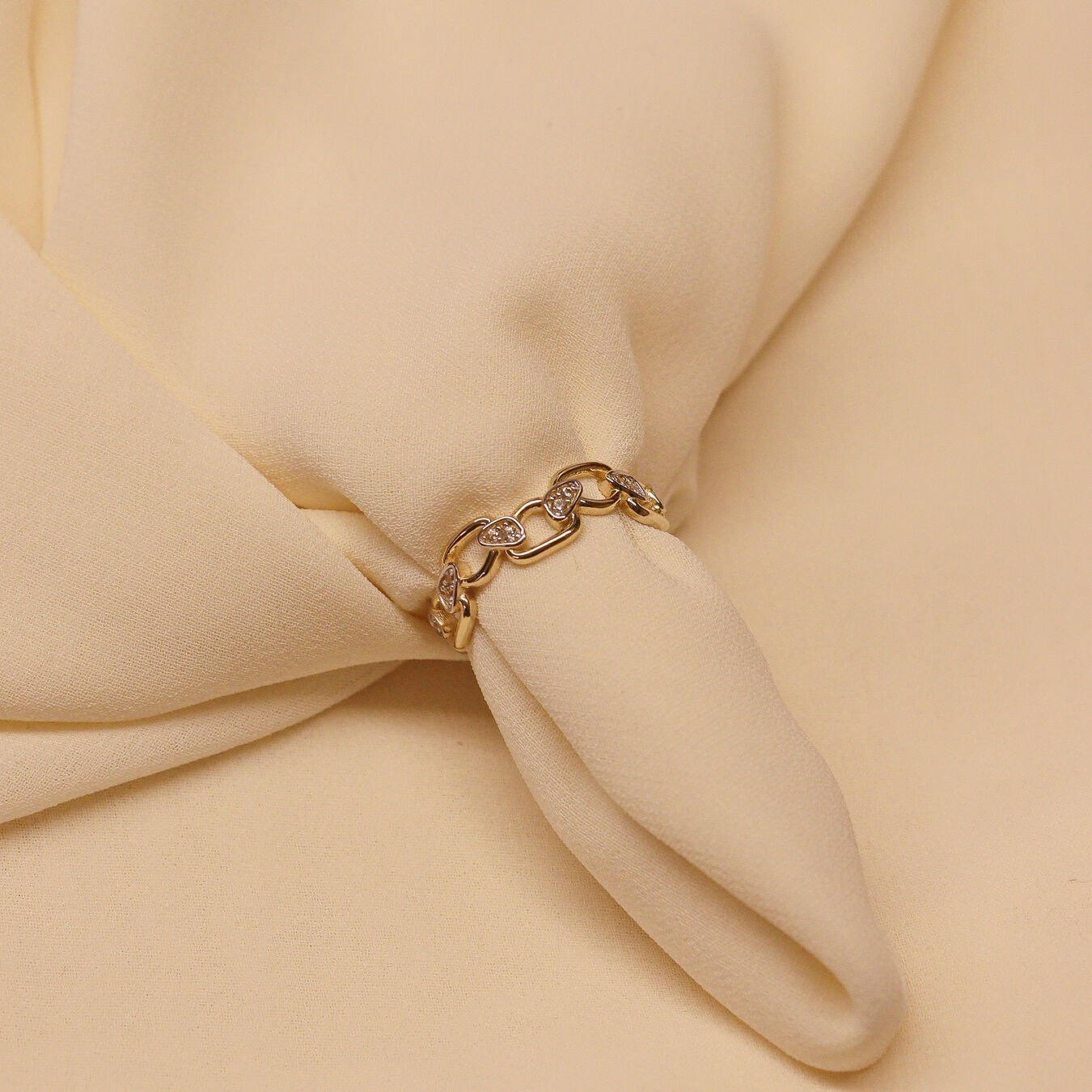 Zincir Tasarım Modern Yüzük