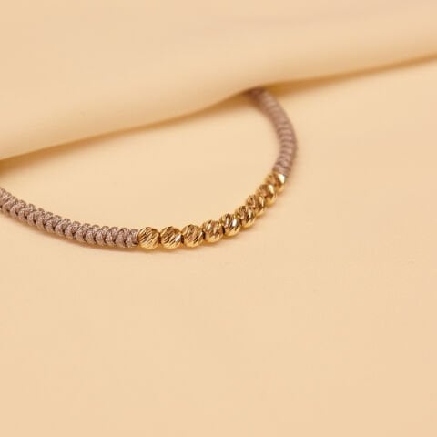 Sıra Dorika Gri İpli Bileklik