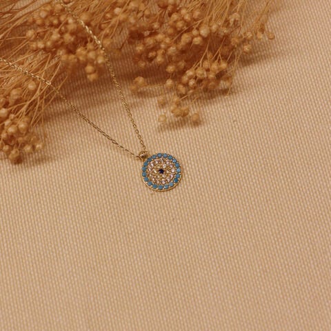 Firuze Eye Minimal Kolye