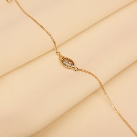 Yaprak Minimal Bileklik