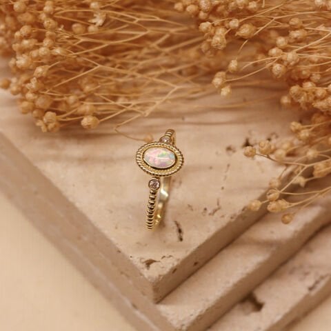 Opal Minimal Yüzük