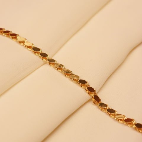 6 MM Pullu Zincir Modern Bileklik