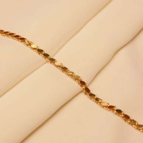 6 MM Pullu Zincir Modern Bileklik
