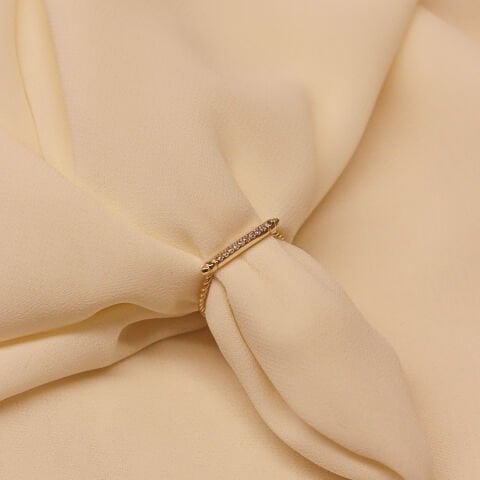 Taşlı Çubuk Minimal Yüzük