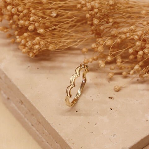 Dalga Minimal Yüzük