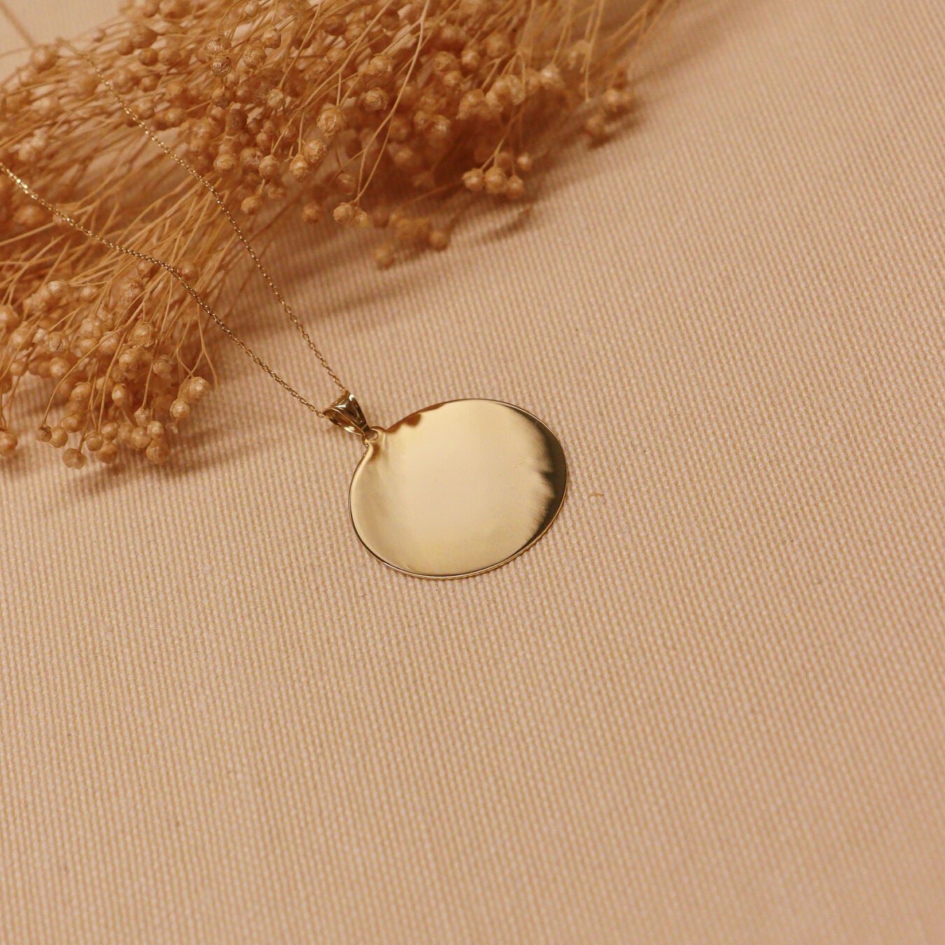 2 Cm Plaka Modern Kolye