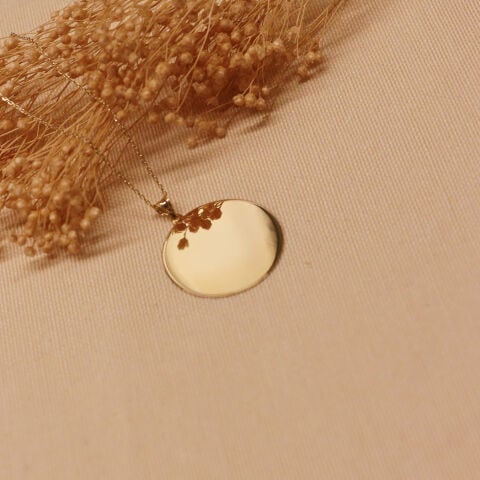 3 Cm Plaka Modern Kolye