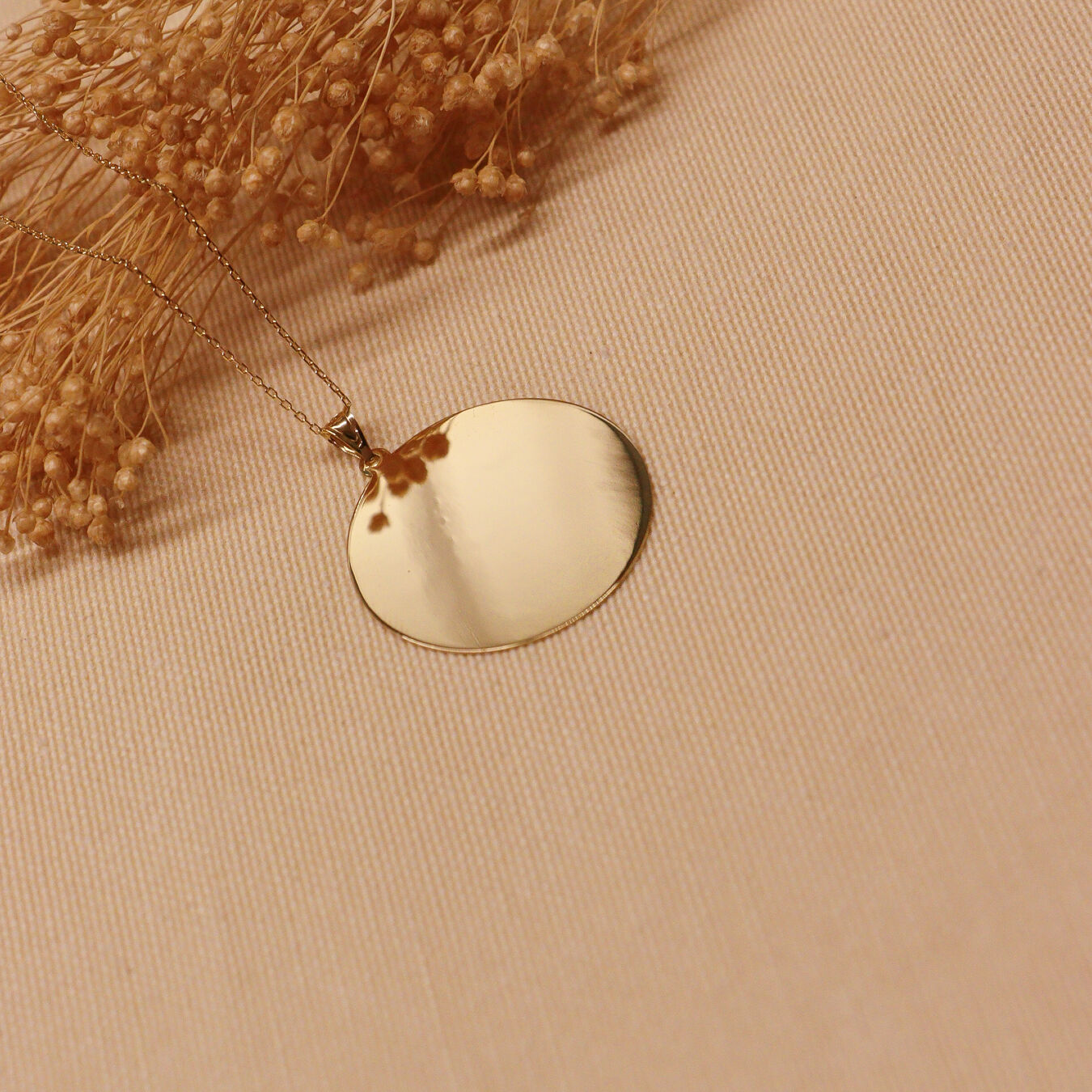 3 Cm Plaka Modern Kolye