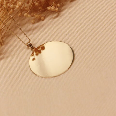 3 Cm Plaka Modern Kolye