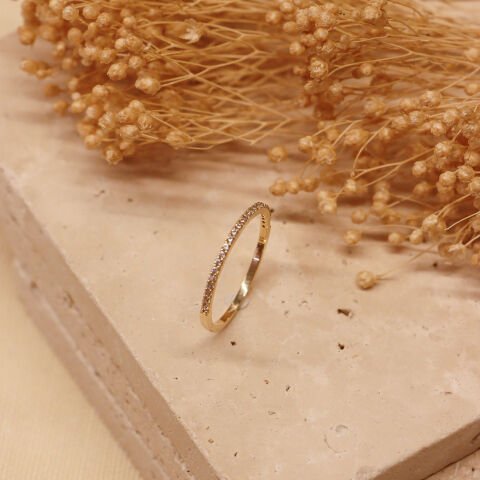 Yarımtur Minimal Yüzük