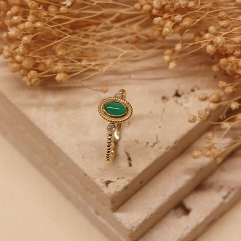 Yeşim Minimal Yüzük