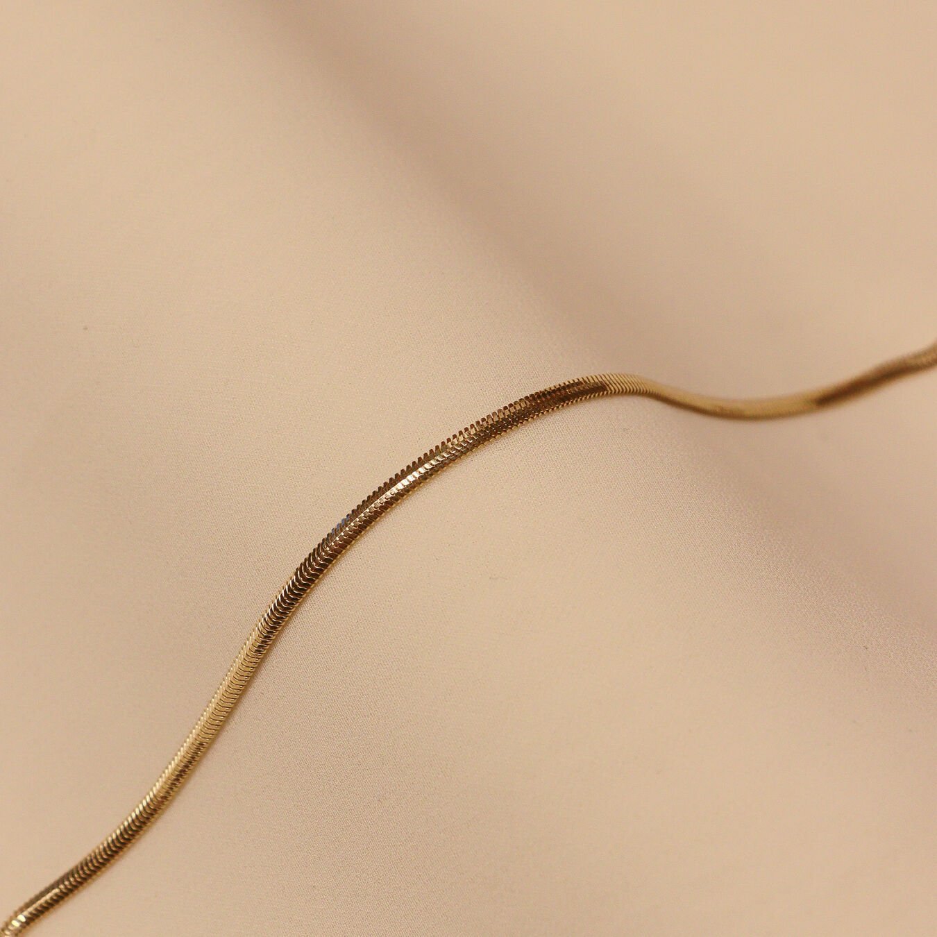 2 Mm Balık Sırtı Zincir Modern Bileklik