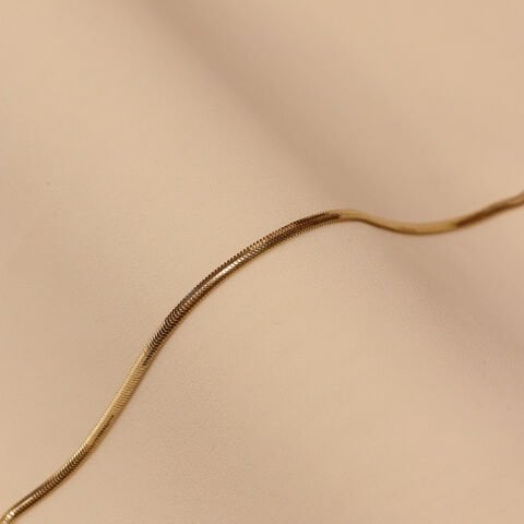 2 Mm Balık Sırtı Zincir Modern Bileklik