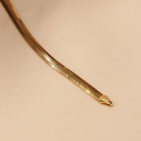 5 Mm Balık Sırtı Zincir Modern Bileklik